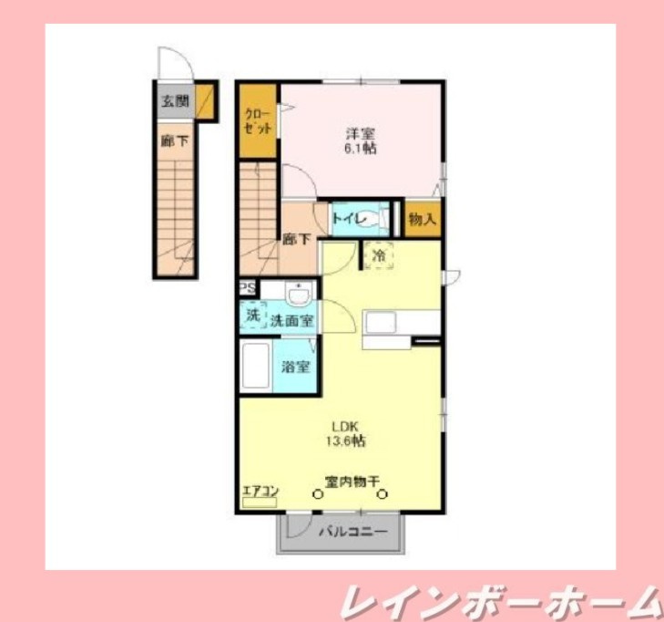 仲介手数料（賃料の1.10ヵ月）の50％OFF対象物件！の間取り
