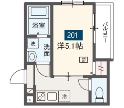 MELDIA八千代台北1丁目Bの間取り