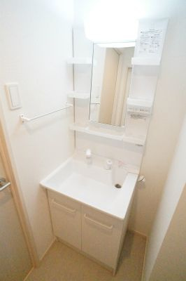 大和市福田４丁目の賃貸マンションの洗面所