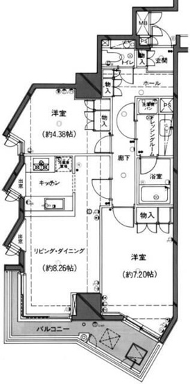 【間取り】 | セルベコート立川(セルベコートタチカワ)
