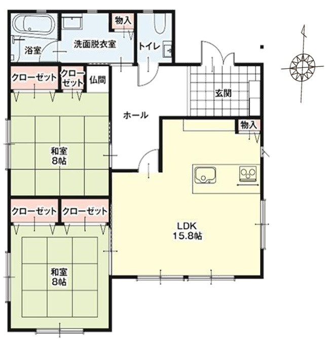 深谷市田中　中古戸建の間取り|図面と現況が異なる場合、現況を優先とします。