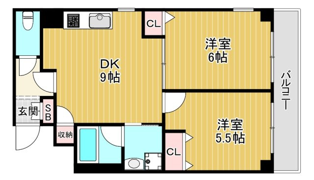 【間取り】 | アドバンス松田Ⅲ番館