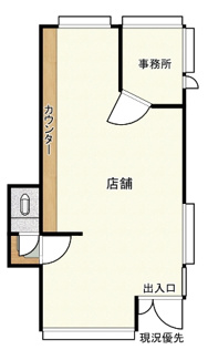 【間取り】 | 西川津町834番5テナント
