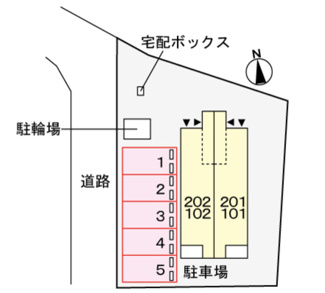 【駐車場】 | ヘリオス　岡崎市戸崎町