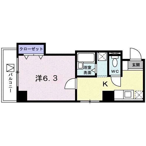 クレアトゥール新宿の間取り