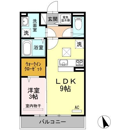 ハイツ943　Ｂの間取り