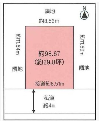 【土地図】 | 海老名市東柏ヶ谷5丁目　売地