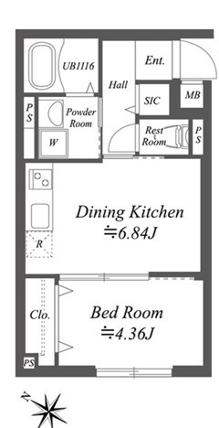SOLASIA residence南大塚の間取り