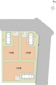 さいたま市大宮区北袋町　9期　新築一戸建て　LIGARE　01　の区画図|1号棟