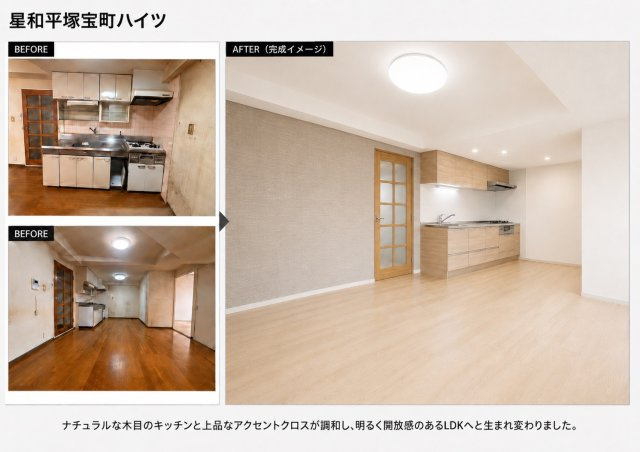 星和平塚宝町ハイツのキッチン