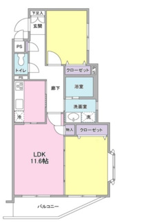 【間取り】 | サンフラッツ山手 | 間取りです。