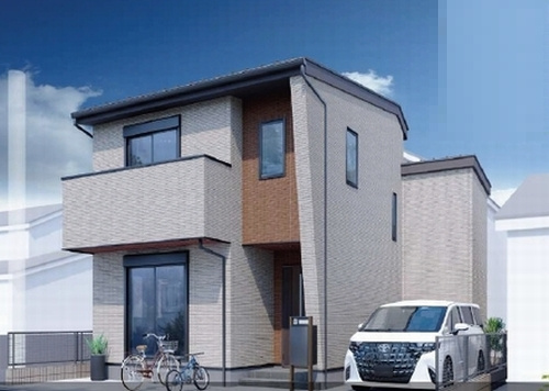【外観】 | 【仲介手数料０円】相模原市中央区上矢部4丁目　新築一戸建て | 外観パース　相模原市中央区上矢部4丁目　新築一戸建て