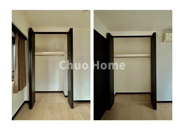 アリュージュ南千住の収納|居室にはクローゼットを完備し、自由度の高い家具の配置が叶うシンプルな空間です。お子様の成長と必要になる子供部屋を与えるにはぴったりの間取りですね。