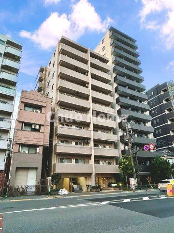 アリュージュ南千住の外観|2005年11月築。ペットの飼育可能マンションです。