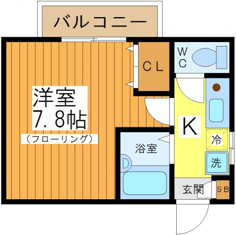 トレビュー松原の間取り