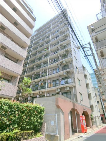 スカイコート蒲田第2の外観|1992年6月築　SRC鉄骨鉄筋コンクリート造地上12階建て1R総戸数95戸の分譲賃貸マンション　東京都大田区東矢口3丁目　JR京浜東北線蒲田、東急池上線蓮沼駅