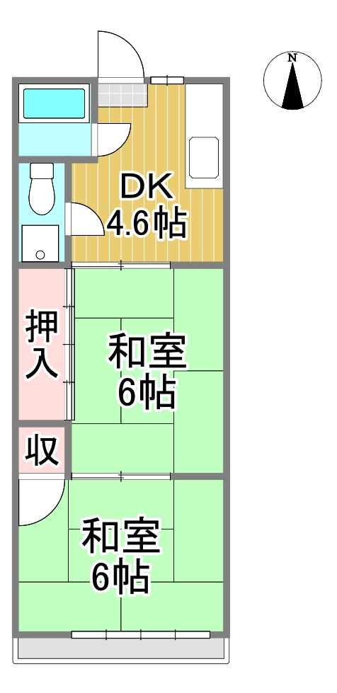 コーポふじの間取り
