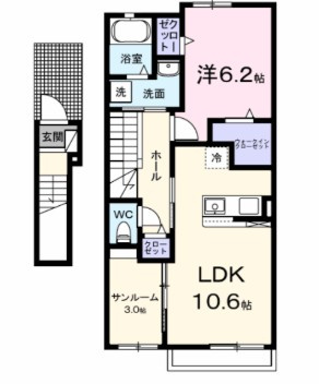 【間取り】 | ハイネストキタⅡ