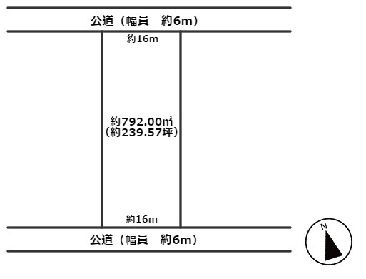 高島市新旭町旭2丁目240坪アパート用地の土地図