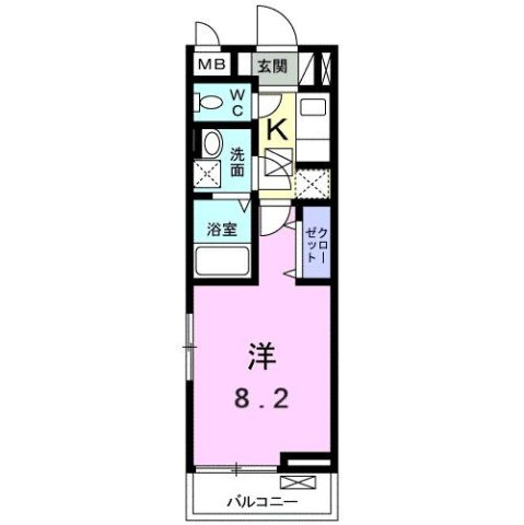 【間取り】 | ラ　フォレスタ　ツルマキ