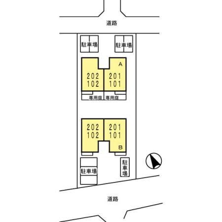 シャン　ポワール　Aの区画図