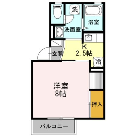 ロイヤルファミール　Aの間取り