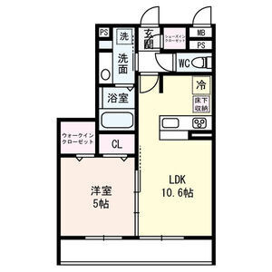 【間取り】 | セジュールニューパークヒル | お部屋の間取りです