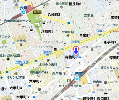アーバンライフ六甲の地図