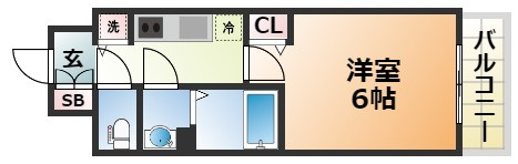 プレサンスジェネ新神戸ステーションフロントの間取り