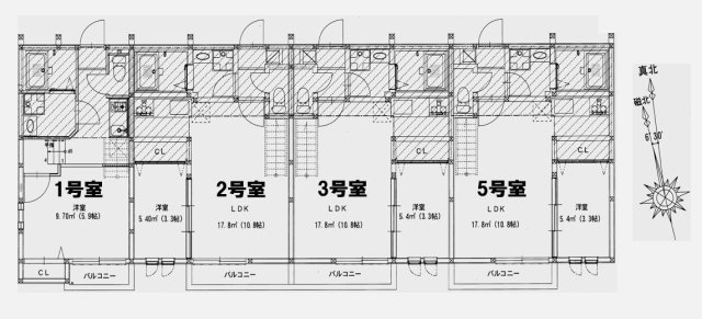 【間取り】 | アンピオ吉塚参番館 | ５号室の間取りをご確認ください