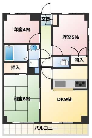 スカイビュウ11の間取り
