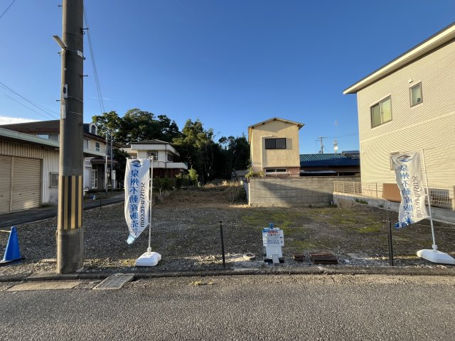 貝塚市水間　建築条件なし土地の外観