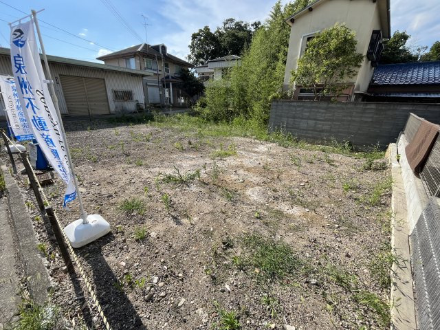貝塚市水間　建築条件なし土地の外観