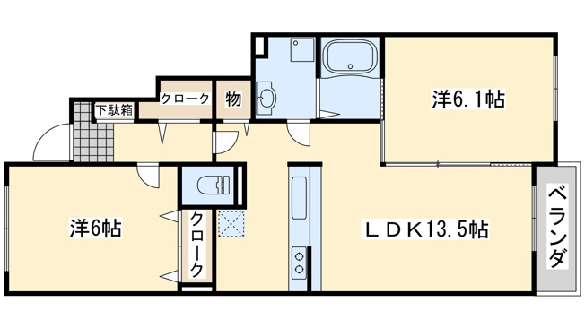 【間取り】 | サン・メゾン日根野