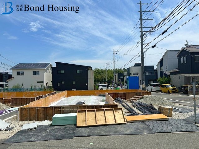 BELS取得物件　大久保町松陰山手1期　新築4区画　4号棟の前面道路含む現地写真