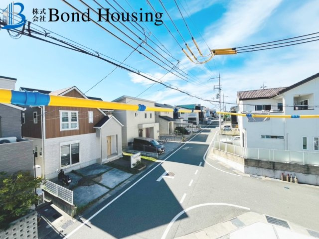 BELS取得物件　大久保町松陰山手1期　新築6区画　4号棟の前面道路含む現地写真