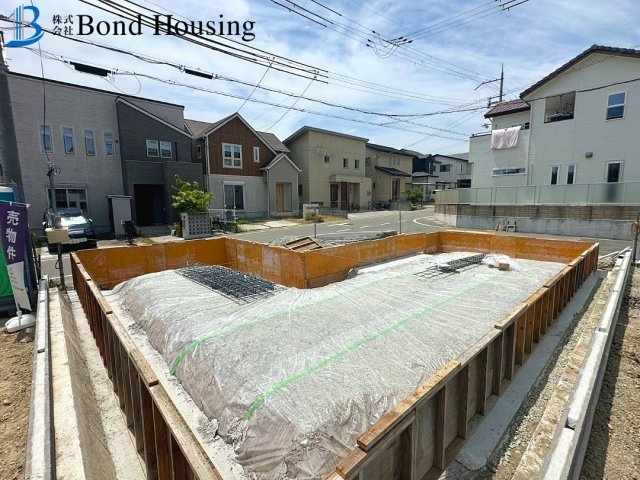 BELS取得物件　大久保町松陰山手1期　新築4区画　4号棟の前面道路含む現地写真