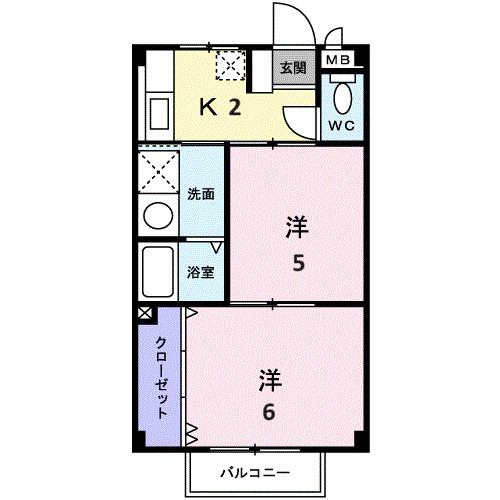 【間取り】 | パディハウス三浦２