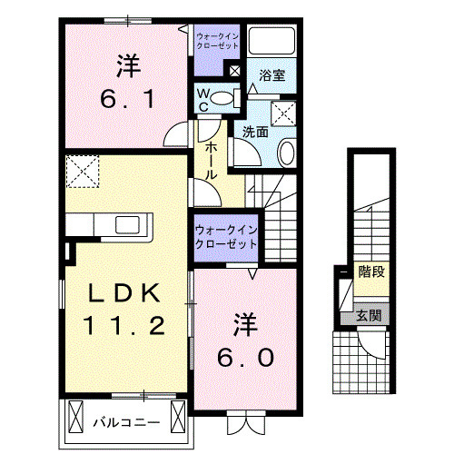ＣａｍｅｌｌｉａⅡの間取り