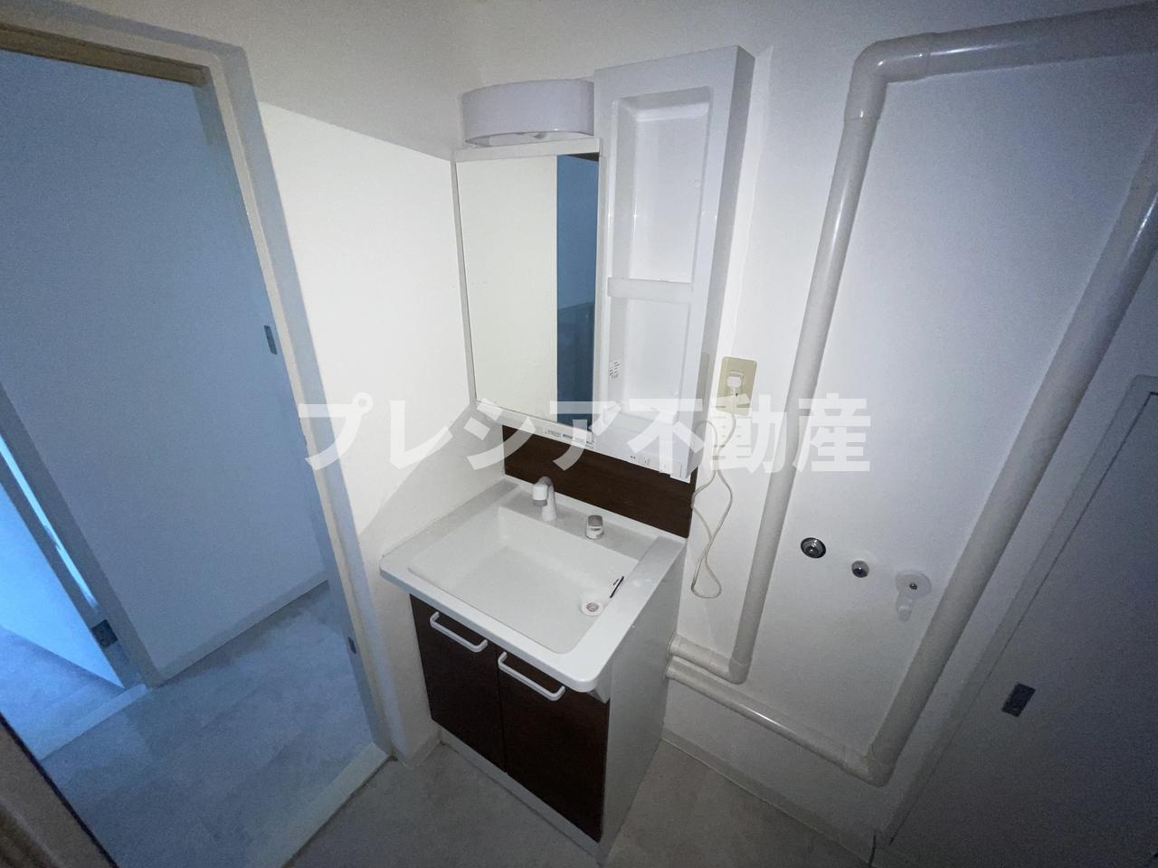 上高丸コーポラスの独立洗面台