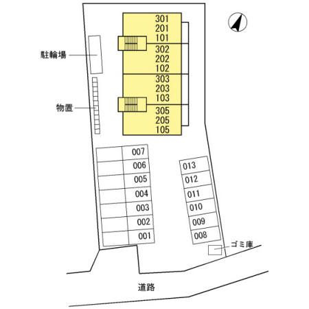 ボンシック１番館の区画図
