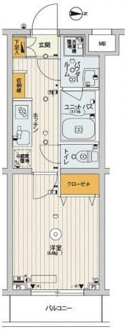 スカイコートパレス千川の間取り
