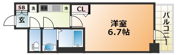 プレサンスTHE神戸の間取り