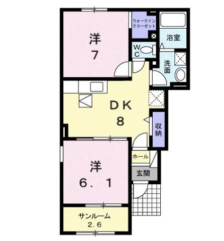 レガーロ弐番館の間取り