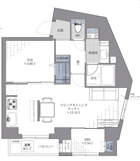 【間取り】 | ドルチェ東新宿