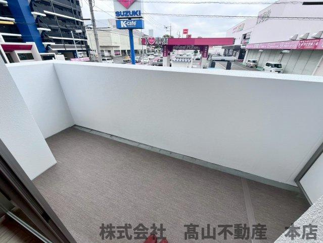 北九州市八幡西区則松２丁目の賃貸マンションのバルコニー
