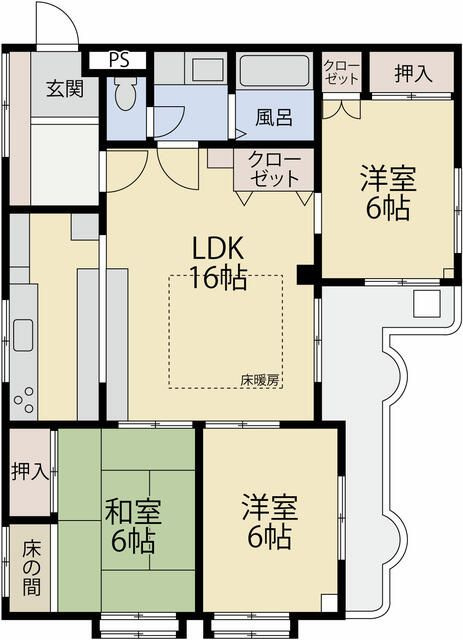北赤羽マンションの間取り