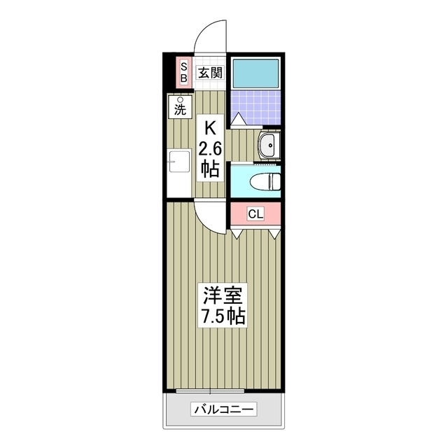 アテレーゼ上福岡の間取り