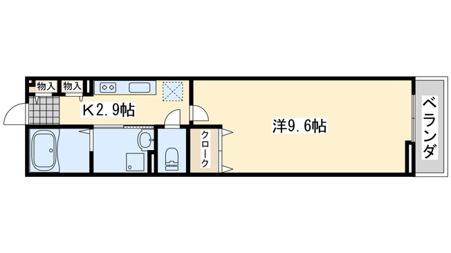【間取り】 | フルール　宇賀德