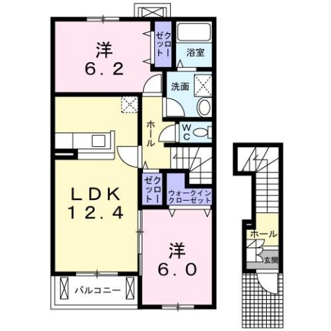 ソレアード萩山の間取り